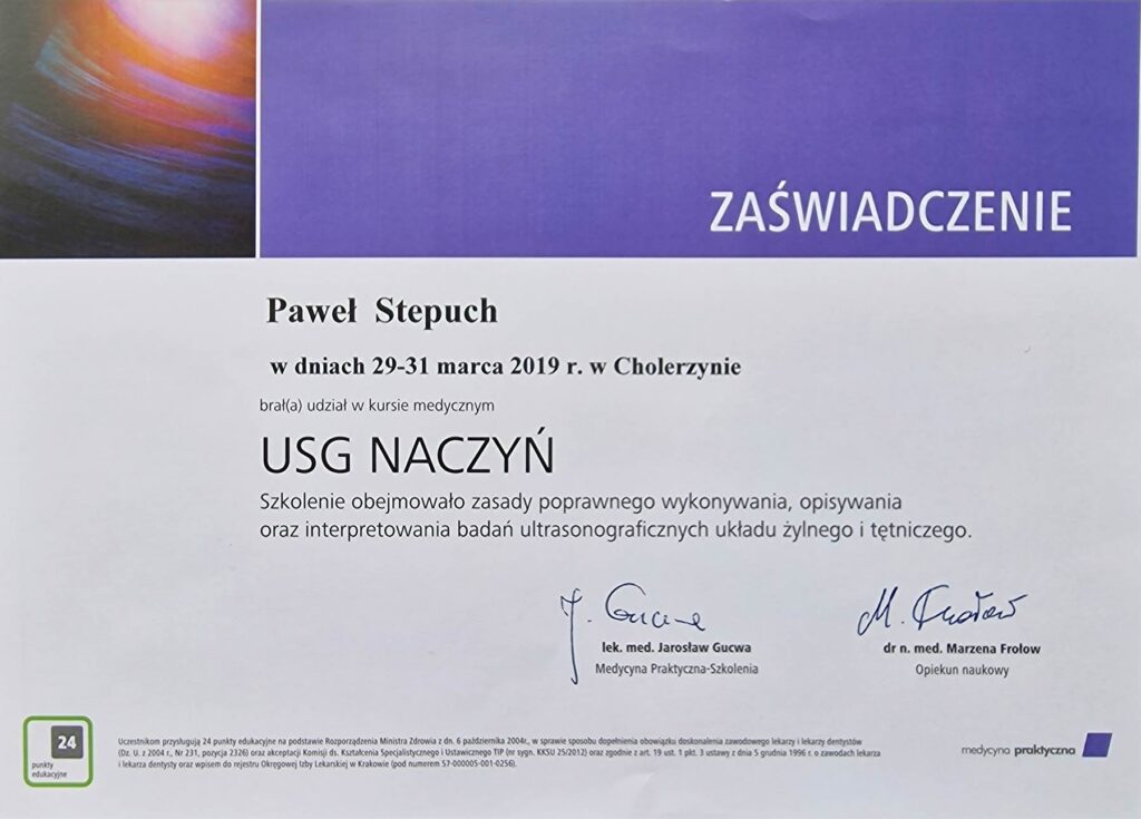 USG naczyn 2